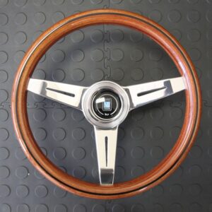 Nardi Classico Steering Wheel 340MM Wood With Polished Spokes