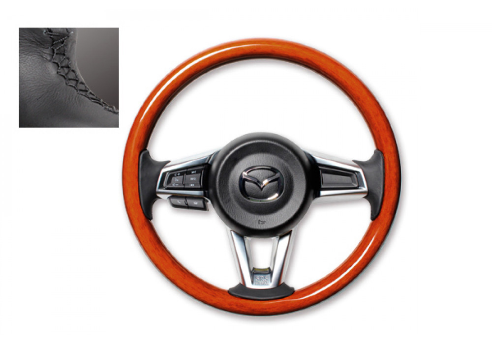 Real All Wood Steering Wheel - Rising Sun Autosports